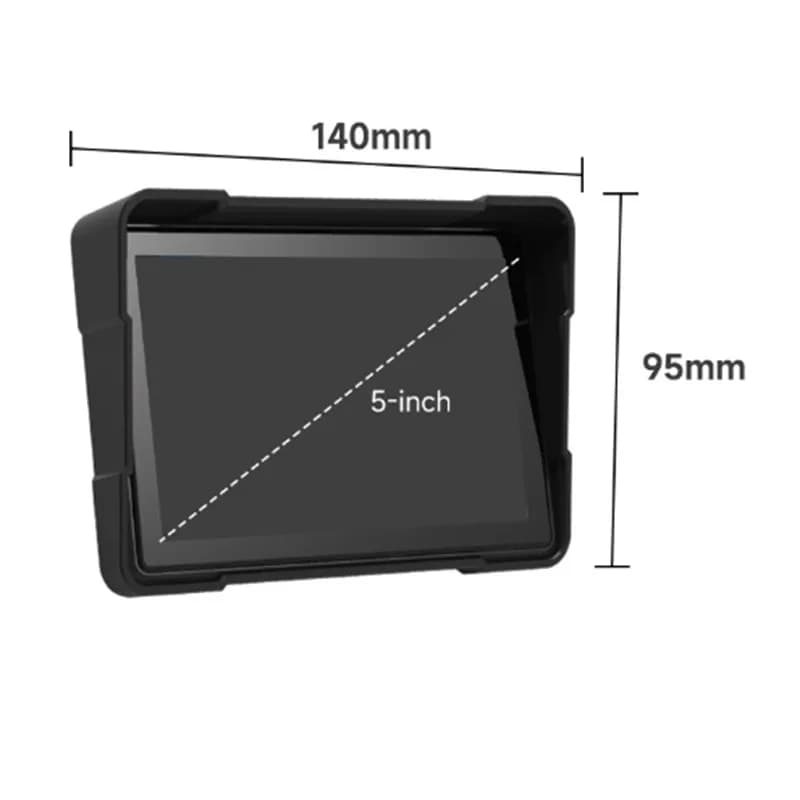 2025 Hot Style Doppia registrazione e navigazione GPS Schermo IPS da 5 pollici per moto Carplay e Dashcam portatile Android Auto
