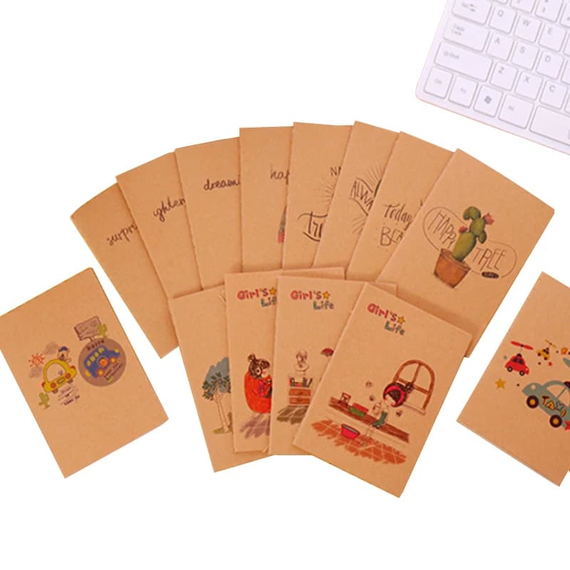 1 pz/lotto Graffiti Cute Cartoon Kids Small Writing Craft Paper taccuino vuoto schizzi fatti a mano fai da te pittura scuola ufficio