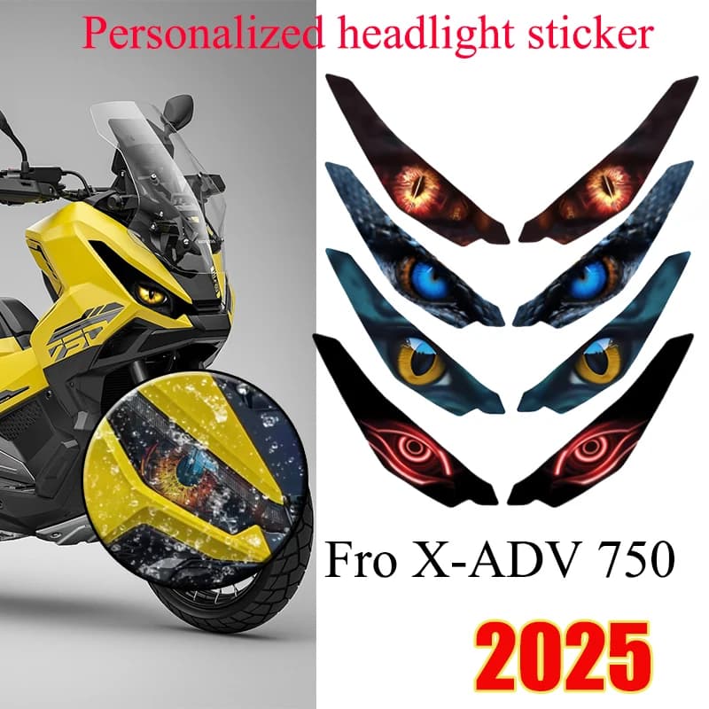 Adesivi 3D Protettivi per Fari Anteriori Moto, Protezione Fanali per HONDA X-ADV750 XADV750 X-ADV 750 XADV 2025