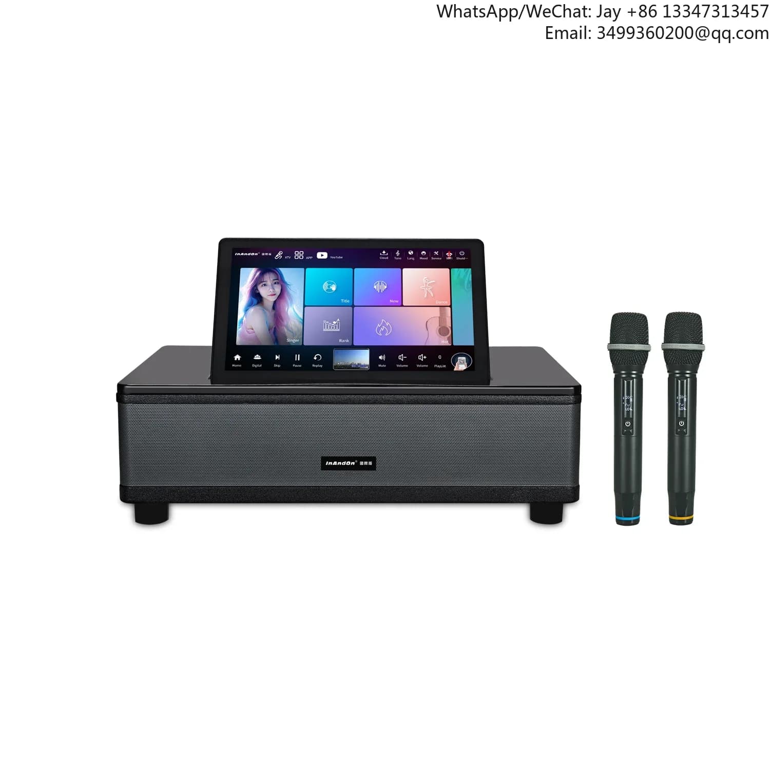 InAndOn 2025 Nuovo Prodotto Sistema ALL-IN-ONE Nuovo Design Lettore Karaoke Sondbar Sistema Karaoke Portatile Macchina Karaoke 6-IN-1