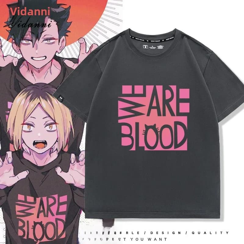 Black Sleeve T-shirt Court for Boys of Higher Schools, Anime Style, for Volleyball, Clothing for Ex Students