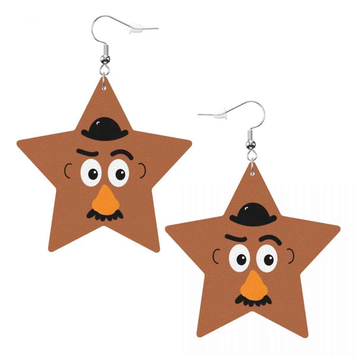 Orecchini Pendenti in Pelle Personalizzati a Tema Toy Story per Donne, Accessori di Gioielleria