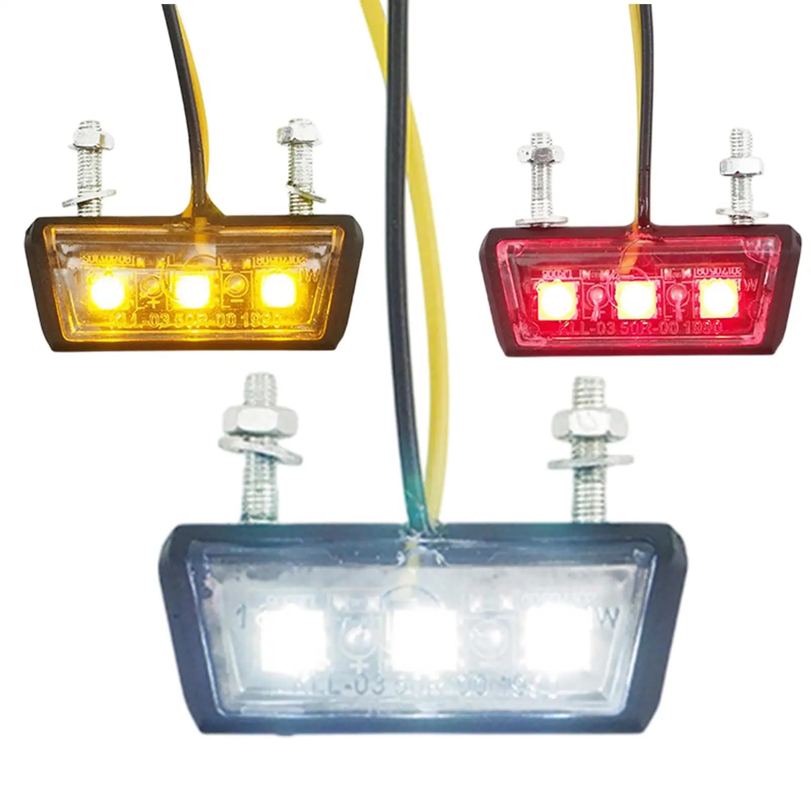 Luce posteriore per moto Lampada posteriore per targa per bici da cross Lampada posteriore a sgancio rapido resistente alle vibrazioni Fanale posteriore per freno impermeabile