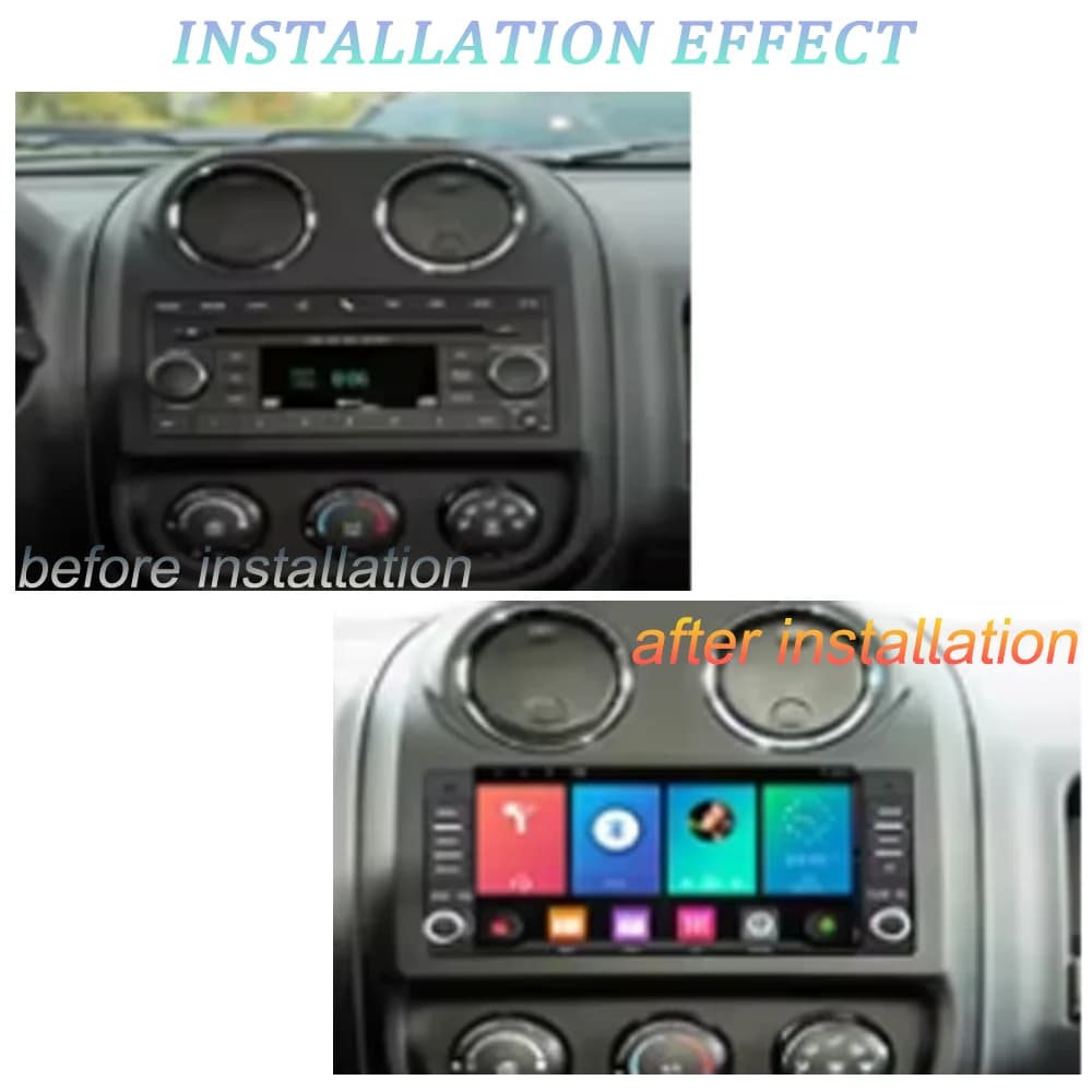 Android 14 Carplay Per Jeep Chrysler 300C Dodge Chevrolet 4G WIFI GPS Autoradio di Navigazione Lettore Video Multimediale NO 2DIN DVD