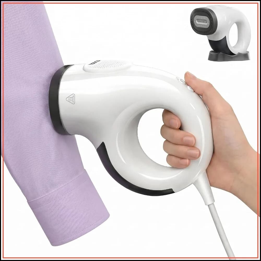 2800Pa Vacuum Steamer for Clothes, 2 in 1 Steaming & Ironing, 25s Fast Heat-Up, Detachable Water Tank, Leak-Proof Travel Iron