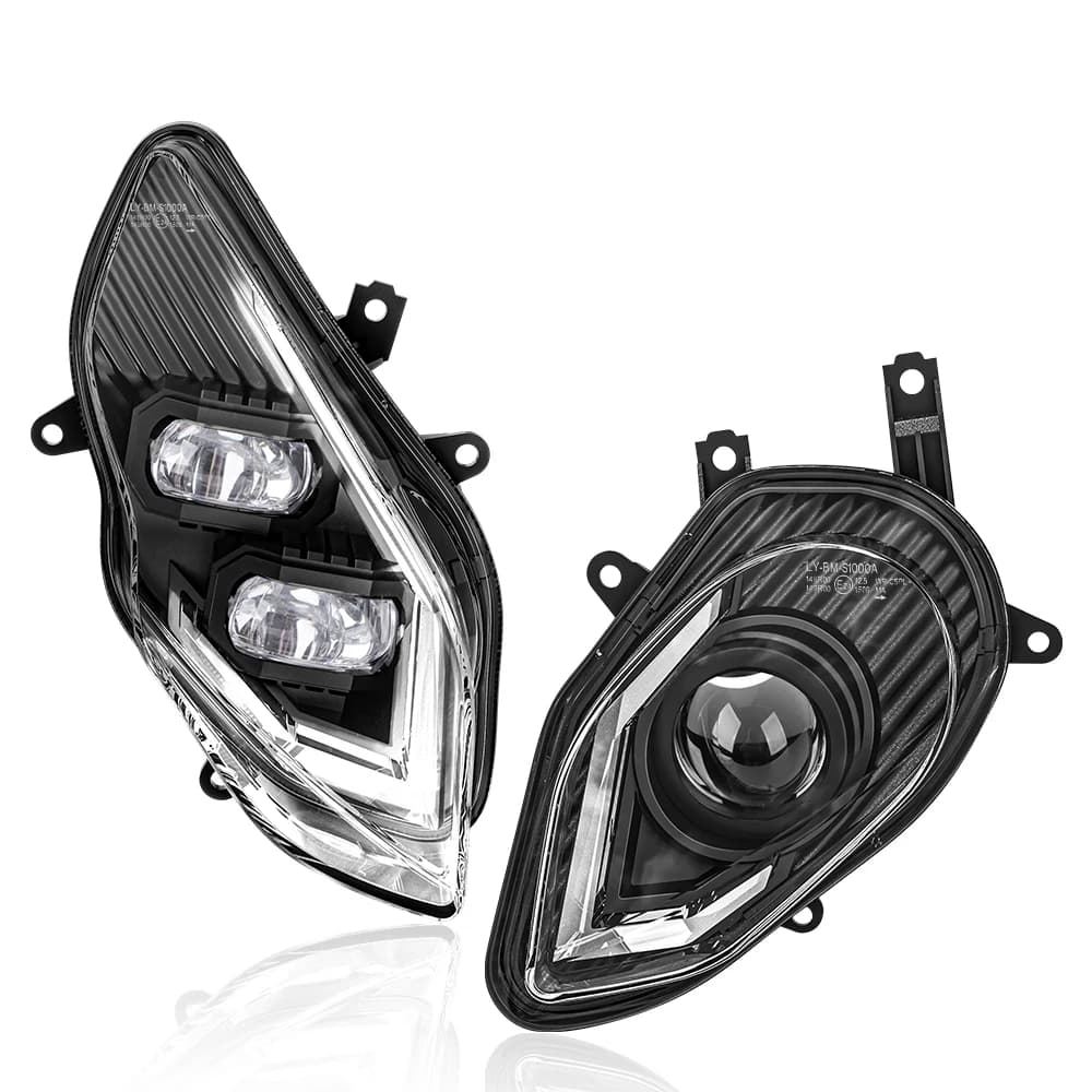 Emark Approved 120W Motorcycle Headlight High Low DRL Front Lamp for BMW S1000RR S1000 2015-2018 LED Full Headlight Group