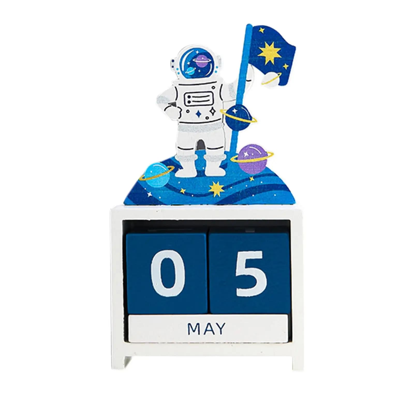 Calendario Giornaliero in Blocchi di Legno, Accessori Fai-da-Te, Regali, Ornamenti, Calendari Perpetui per Oggetti di Scena Fotografici, Scrivania, Insegnanti