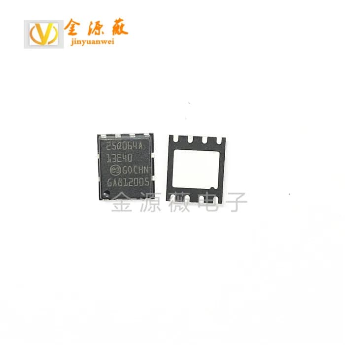 5 pz N25Q064A13EF640E Patch DFN-8 NOR Flash Seriale (SPI, Dual SPI, Quad SPI) 3 V/3.3 V 64 M-bit 64 M/32 M/16 M x 1/2 bit/4 bit 7 ns 8-P