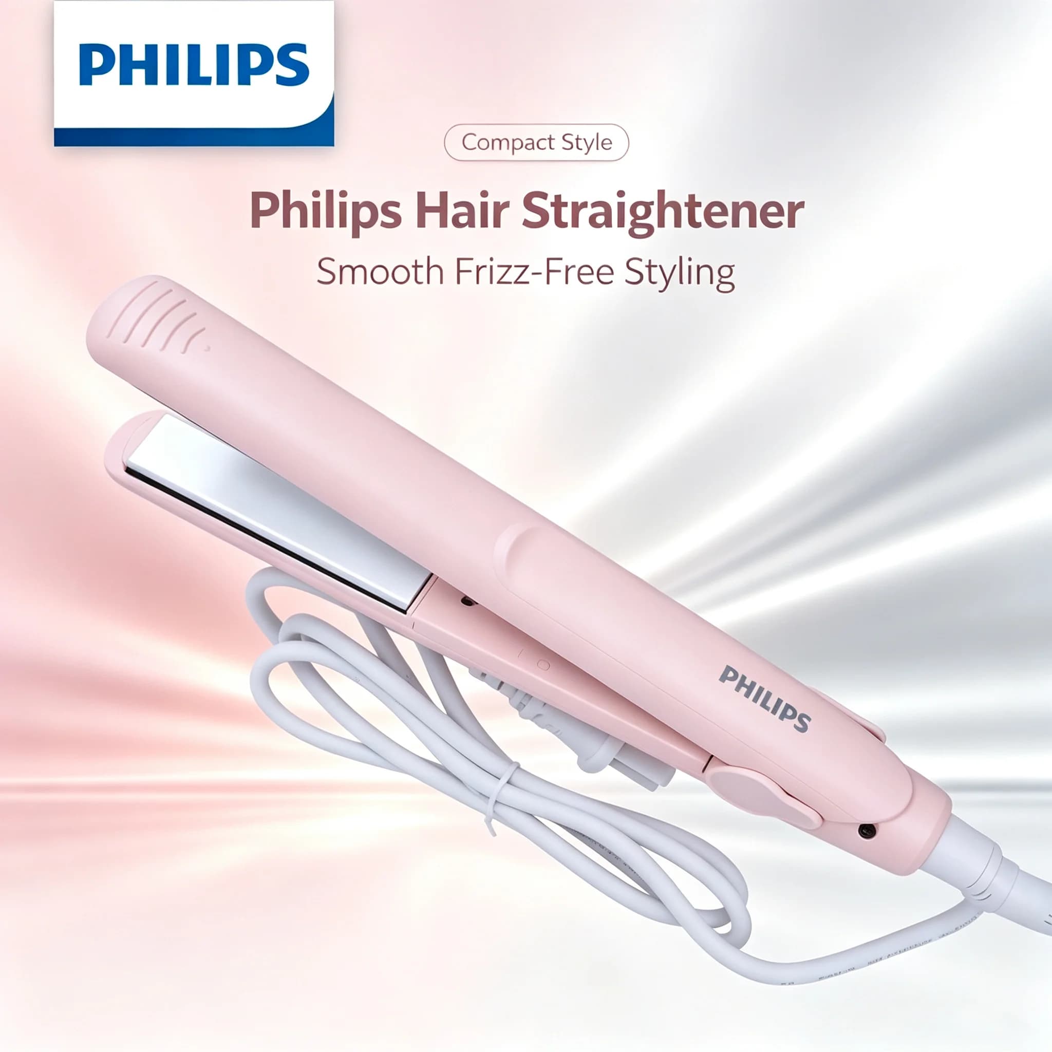 Philips HP8401/55 Keratin Mini Hair Straightener 60s Fast Heat Compact Portable Travel Flat Iron Hair Care Tool