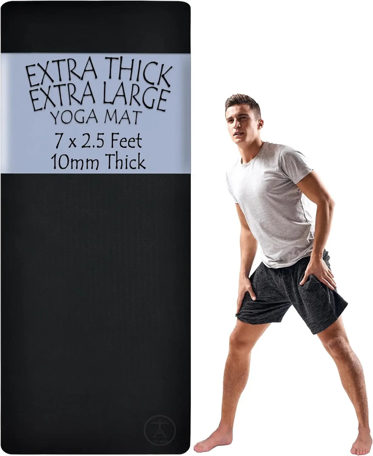 Carpet Extra Thickness 10mm XL 84"x36" for Articular Amortization, Home Training, Pilates with Non-slip Surface