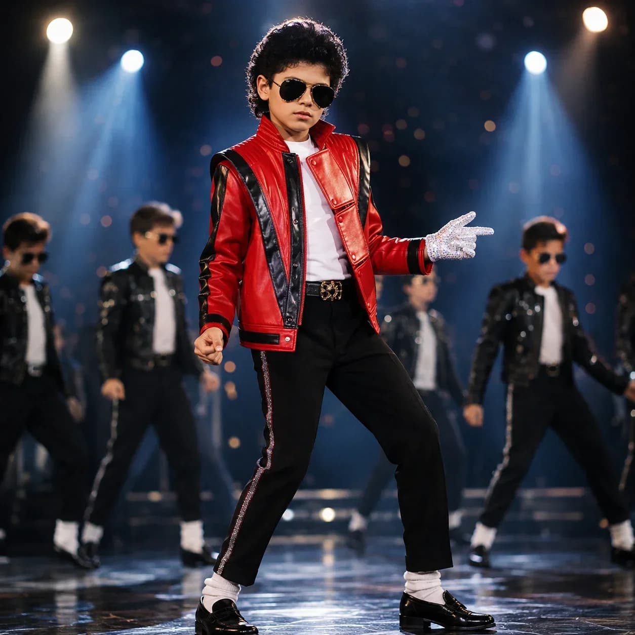 2026 Classic Michael Joseph Jackson Leather Red Thrilling Jacket Halloween Birthday Gift Night Outwear