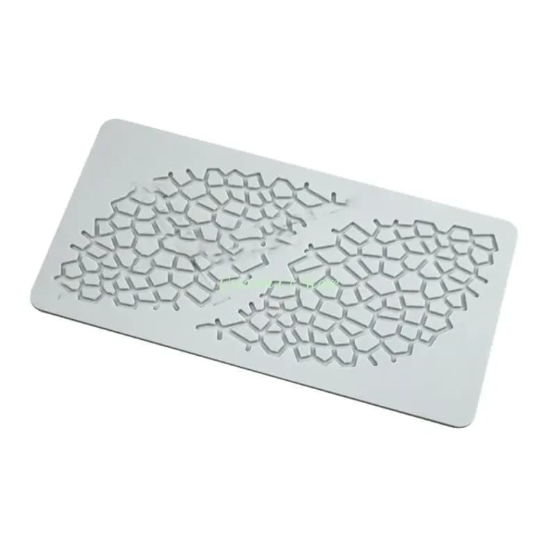X90F Modello rete da pesca cava Tappetino in pizzo Torta fondente Pasticceria Stampi in Silicone Tappetino per impressioni
