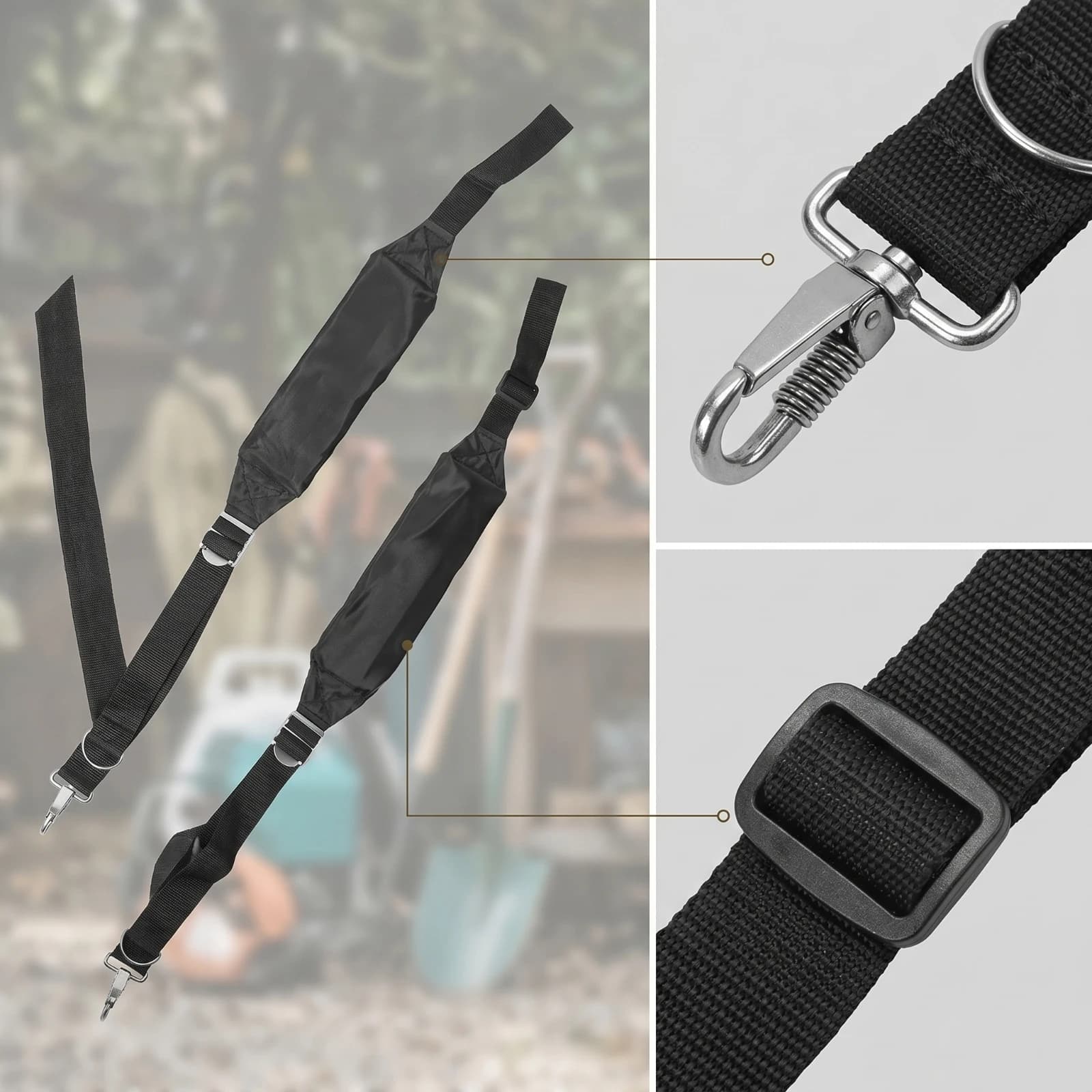 Backpack Blower Shoulder Strap Replacement Blower Harness Supportive Heavy-Duty for Landscapers, Lawn Care, Yard Work
