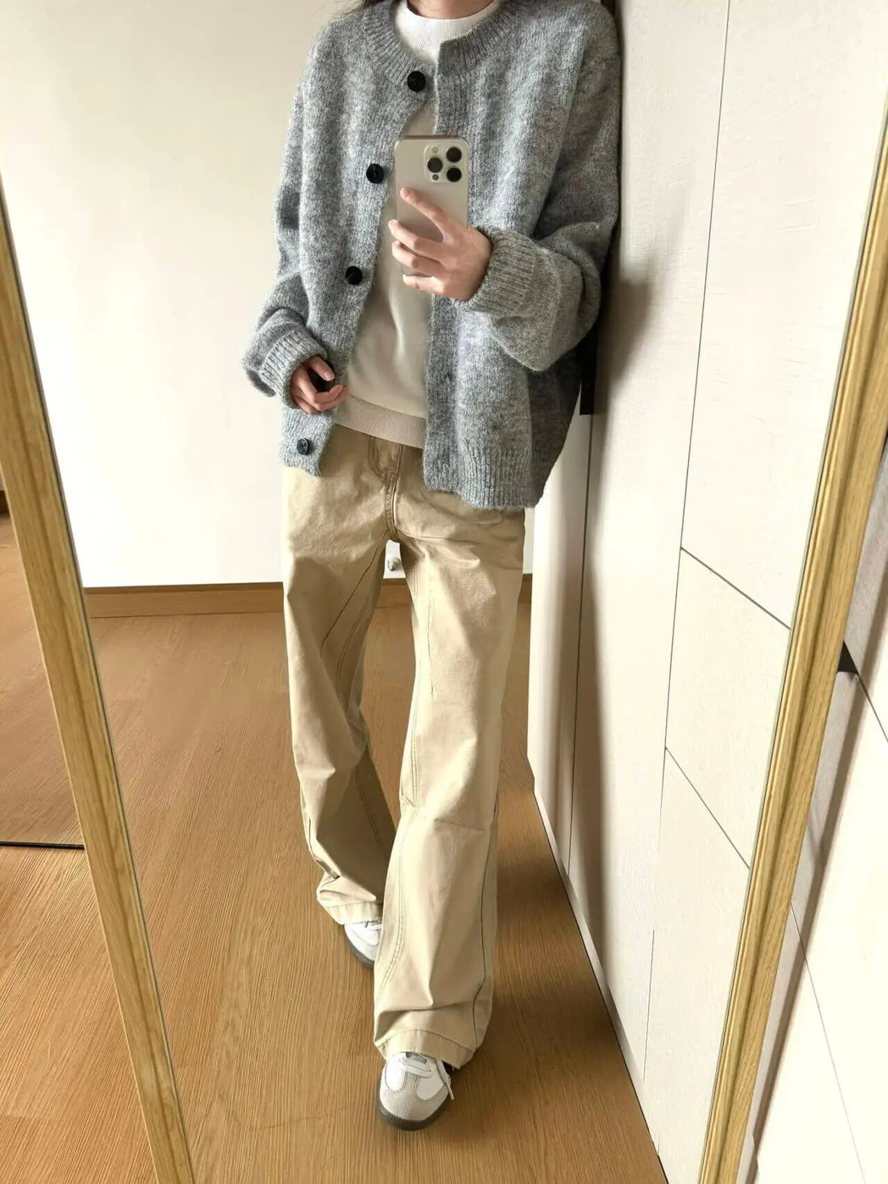 American Washed Wide Leg Jeans Men's Loose Straight Casual Pants High Waist Decorative Stitching Slimming Effect Denim Jeans