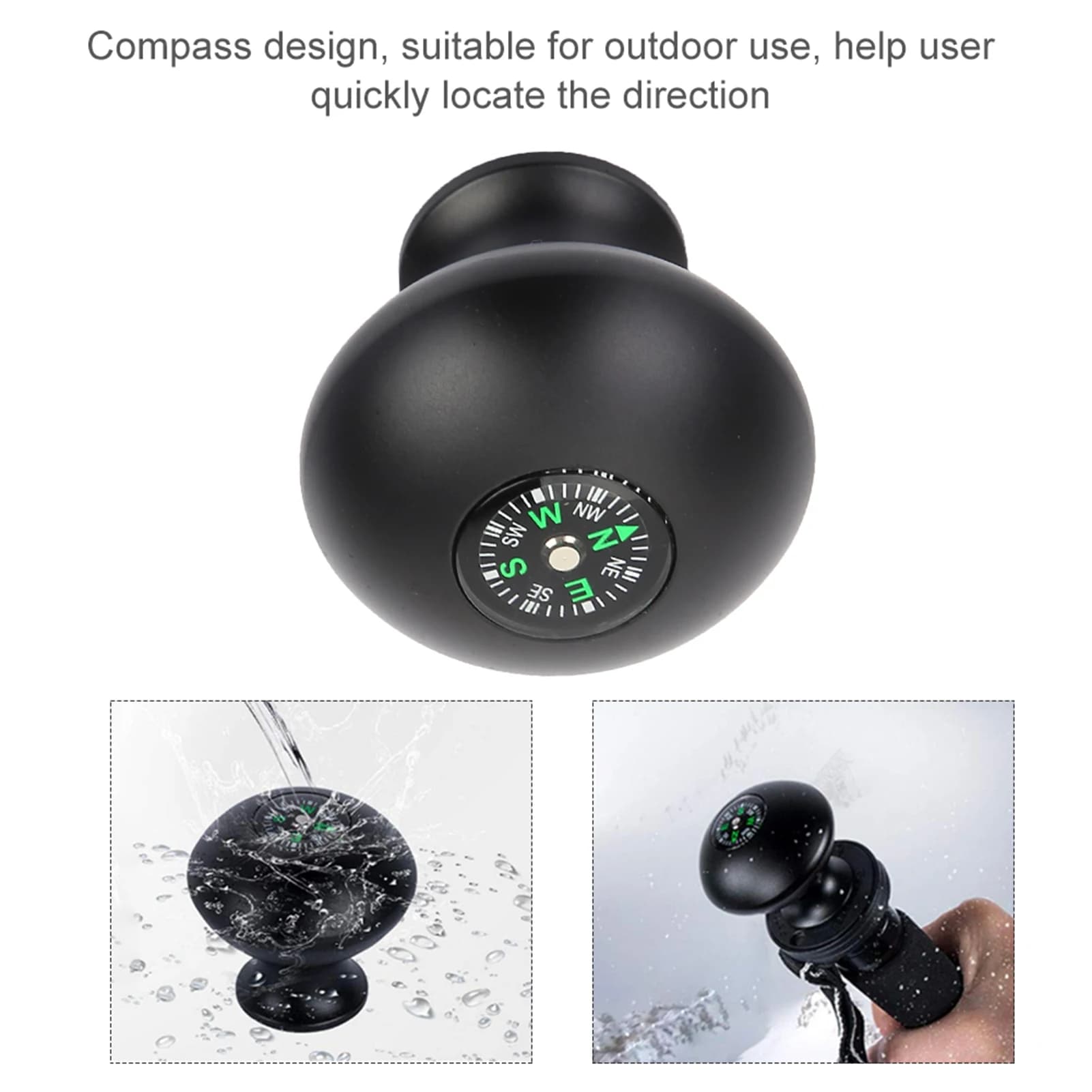 Outdoor Trekking Pole Stick Monopod Tripod Head Grip Knob with Monopod Hand Grip Konb Monopod Knob
