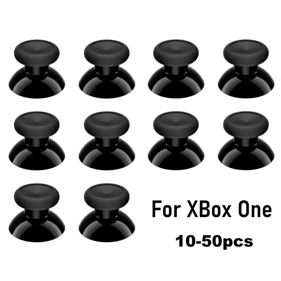 10-50 pz Sostituzione Analogico Thumbstick Thumb Stick Per xbox one Controller Nero Silicone Thumbstick Grips Caps Set
