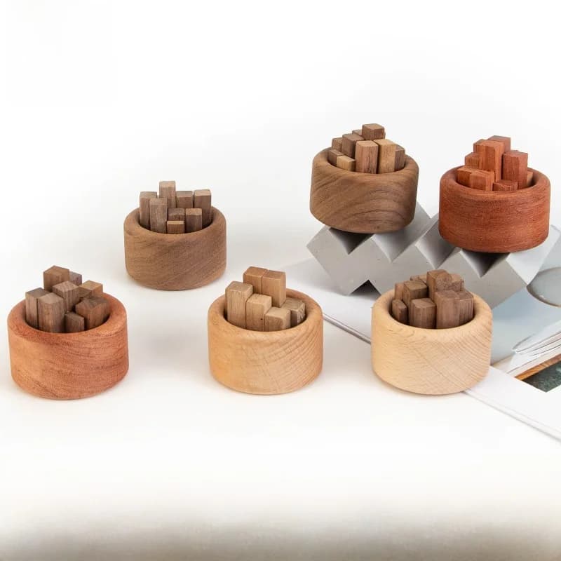 Diffusore di Oli Essenziali Portatile in Legno di Noce e Ciliegio, Decorazione di Lusso per Auto e Camera da Letto