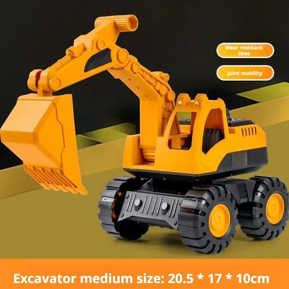 Escavatore autocarro con cassone ribaltabile modello giocattolo ingegneria veicolo set costruzione flotta bambino prima educazione carrello elevatore inerzia veicolo giocattoli