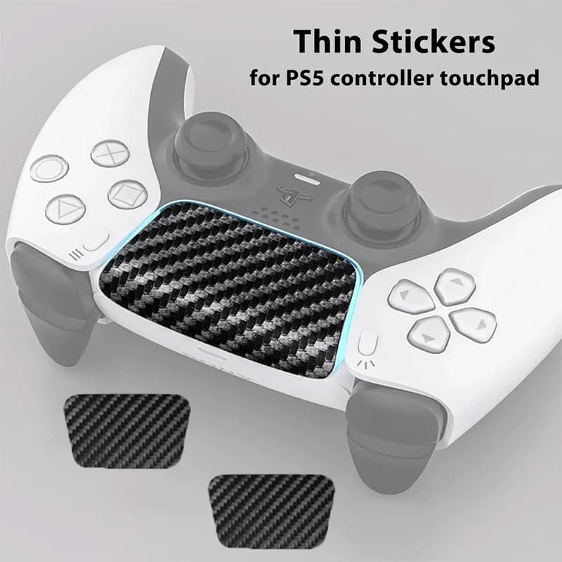 Confezione da 2 adesivi sottili per controller PS5 Touchpad Adesivo protettivo per gamepad durevole antigraffio per touchpad Playstation 5