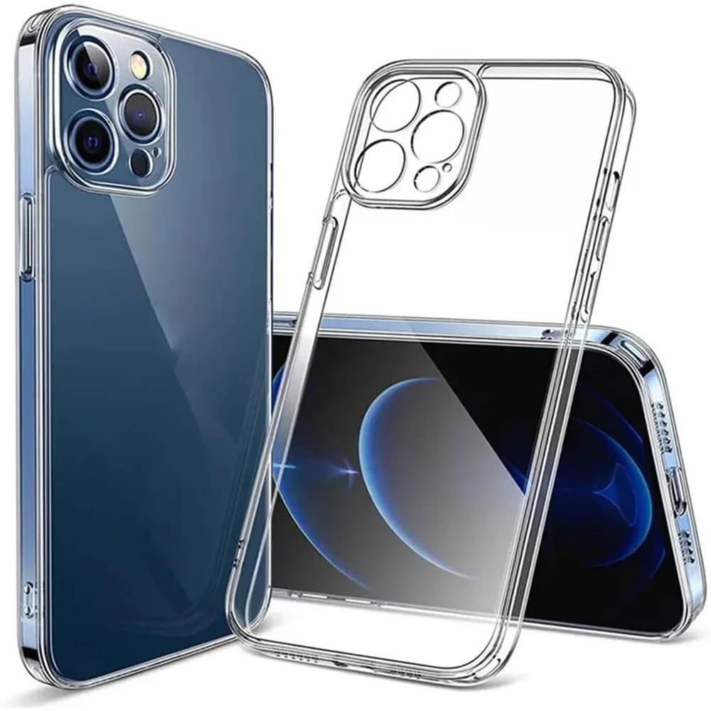 Ultra slim transparent TPU case for iPhone 16 Pro Max 15 14 13 12 11 Pro Plus ProMax Mini Phone case with transparent back cover