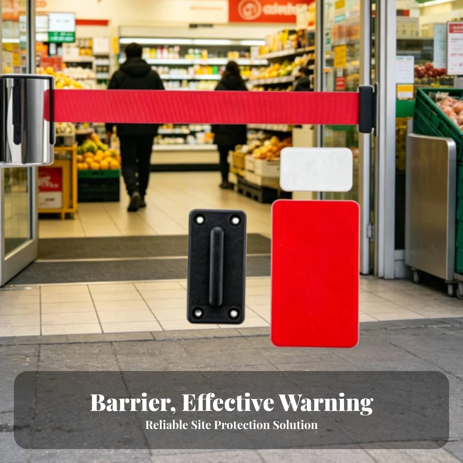 Audience Management Belt Barrier Space Saving Security Equipment