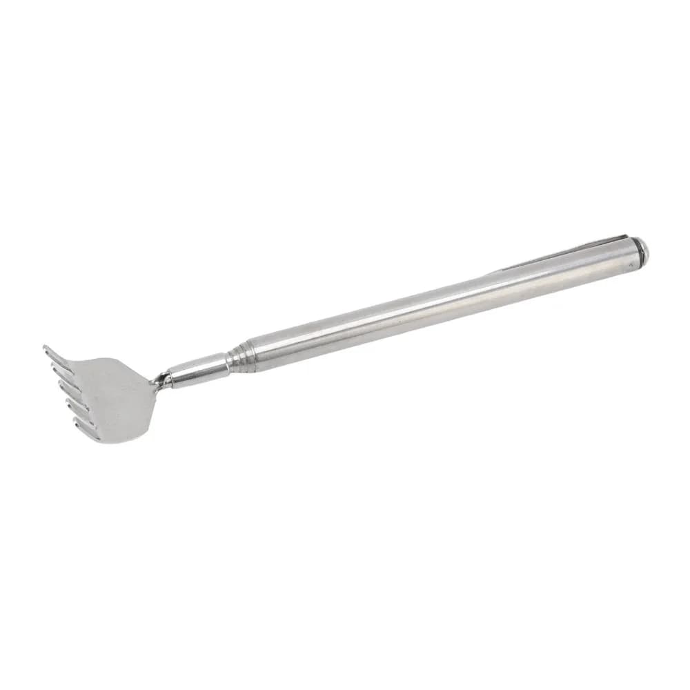 Set di 10 Grattaschiena in Acciaio Inox con Clip per Penna, Strumento Telescopico Retrattile, Mini Massaggiatore Ecologico Portatile per Viaggi