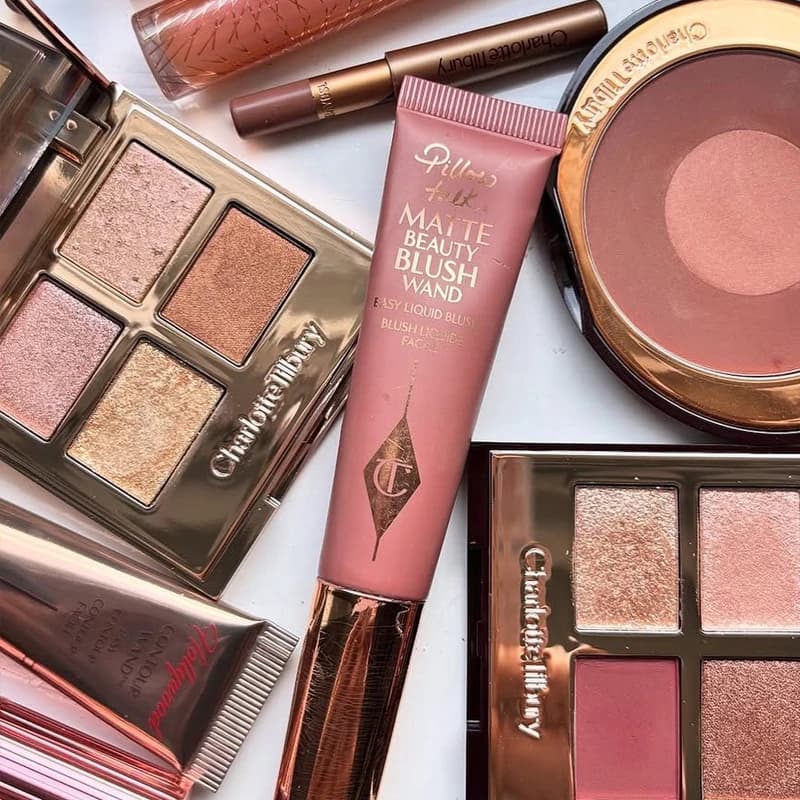CT Plumping Lip Gloss Lipstick Shimmer Hydrating Moisturizing Texture Two-tone Heart Blush Cushion Eyeshadow Highlighter Liquid