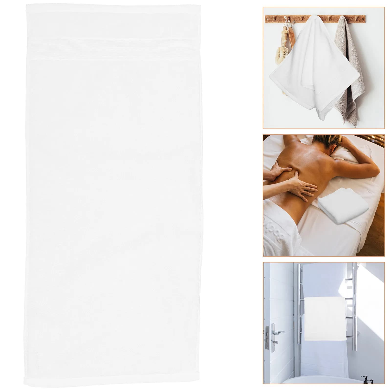 Asciugamano assorbente in cotone premium, spesso e morbido, delicato sulla pelle, traspirante, per doccia, fitness, viaggi, campeggio