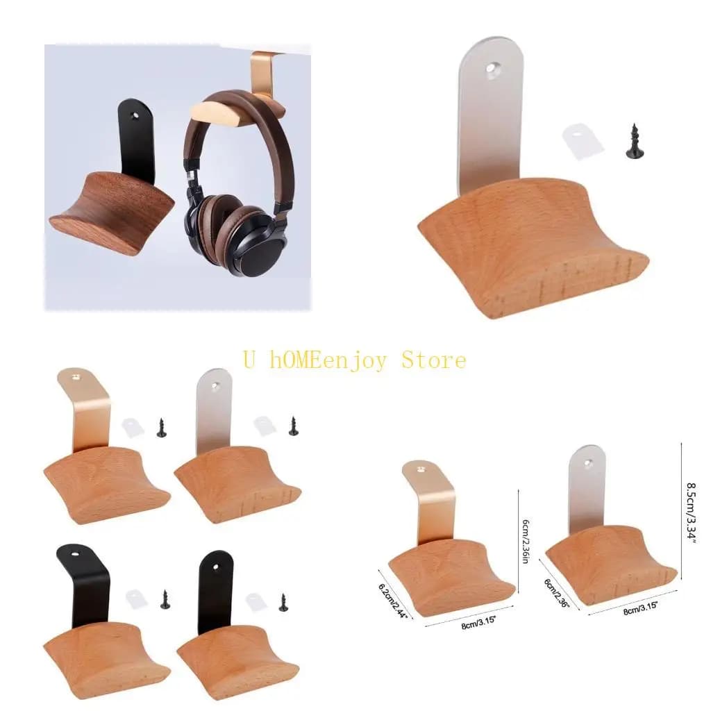 B0KF Gancio per gancio per display per cuffie con staffa per clip da scrivania in lega alluminio