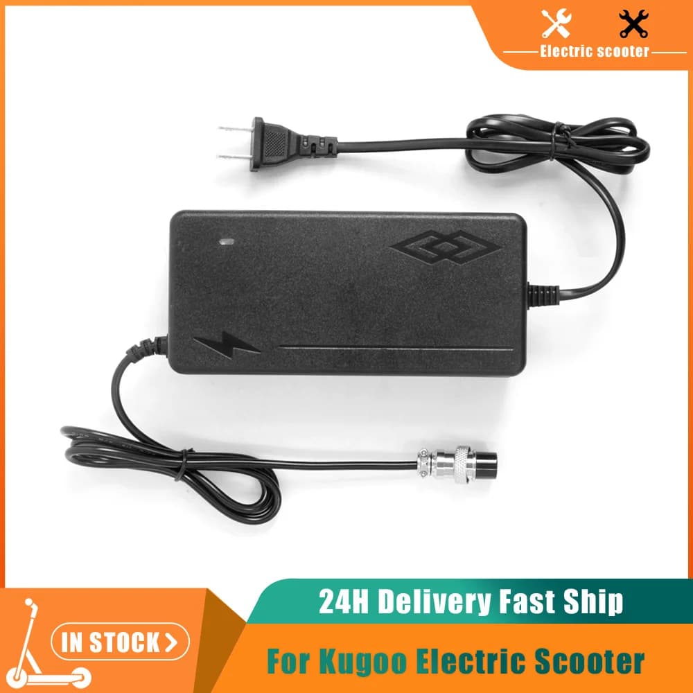 Caricabatteria 54.6V 2A per Kugoo M4 /C1 Pro Scooter elettrico Caricatore 48V Caricabatterie al litio Parti di biciclette elettriche