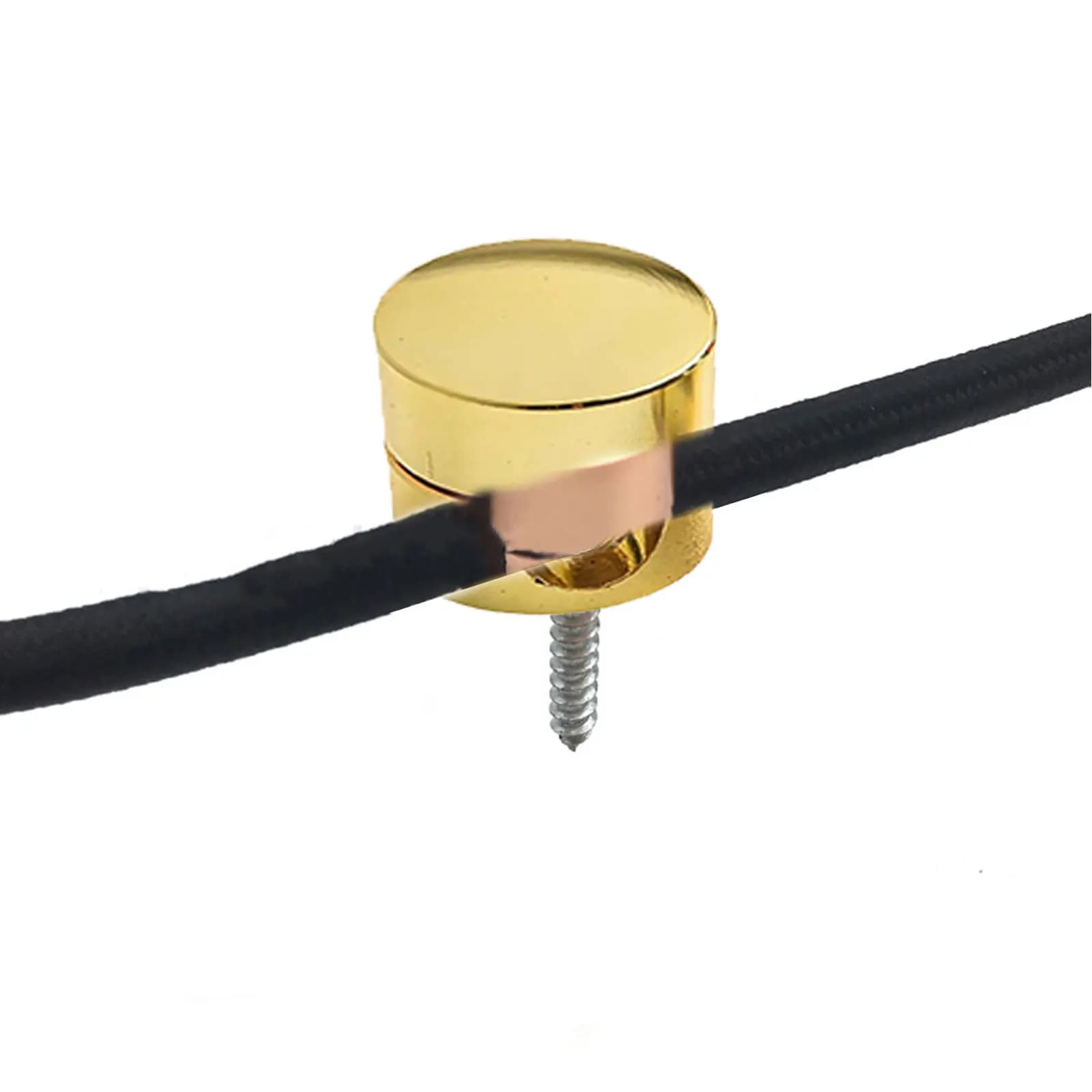 Supporti per cavi con ancore per cavi in metallo da 3 pezzi per una gestione efficace dei cavi sulla scrivania o al muro, adatti a vari tipi di cavi sotto i 7 mm