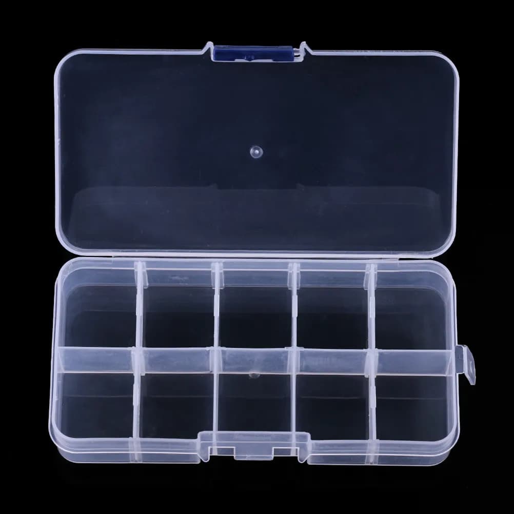 Set of 5 Jewelry Organizers with 10 Parts, Desk Container for Earrings, Necklaces and Fishing Equipment