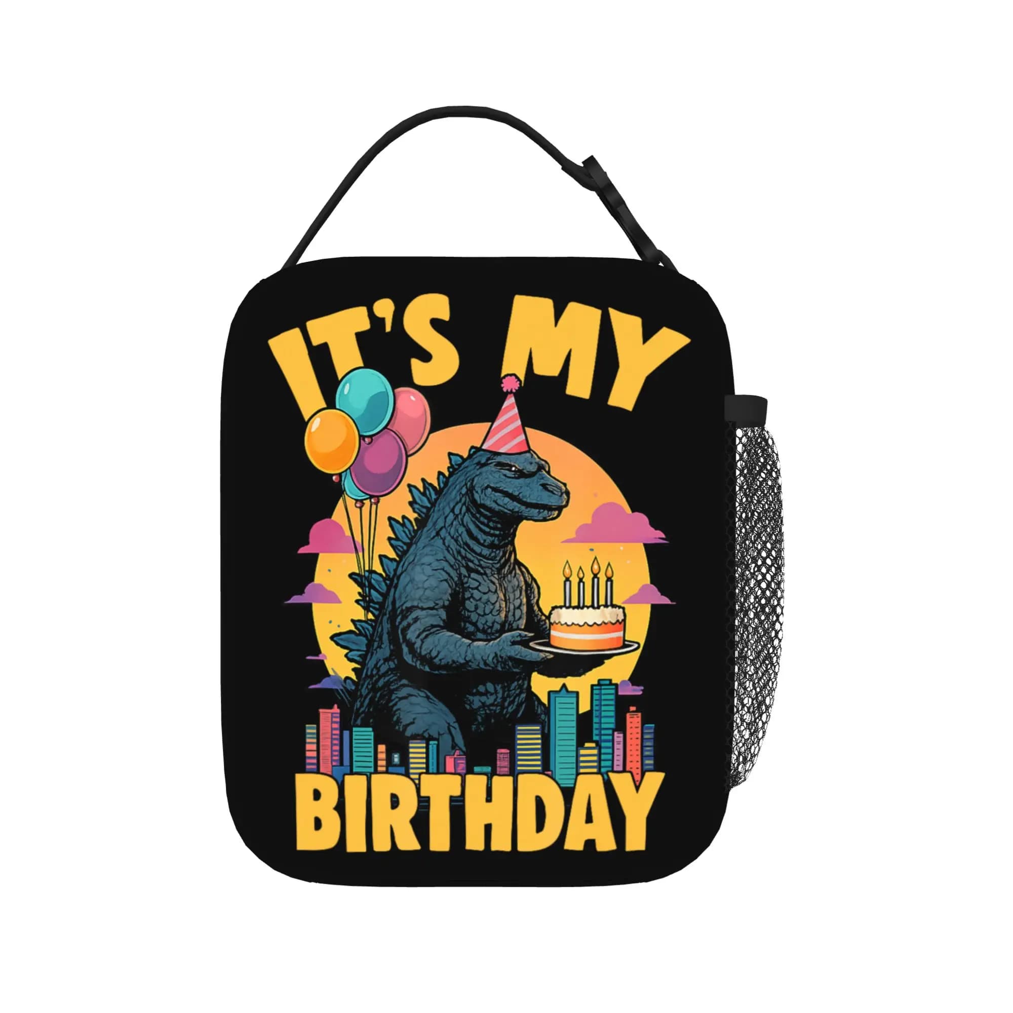 Kaiju Monster G-Godzillas Thermal Insulated Lunch Bags for Work Anime Portable Food Container Bags Thermal Cooler Lunch Box