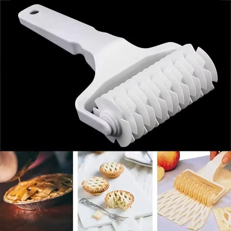 Plastic Pastry Pizza Lattice Roller Cutter Baking Tool Pull Net Wheel Knife for Dough Cookie Pie Kitchen Gadgets Baking Tools