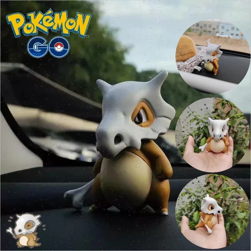 8 cm Pokemon Cubone Figura Anime Statue carine Ornamenti per il desktop Accessori per auto Kawaii Action Figure Modelli Giocattoli per bambini Regali