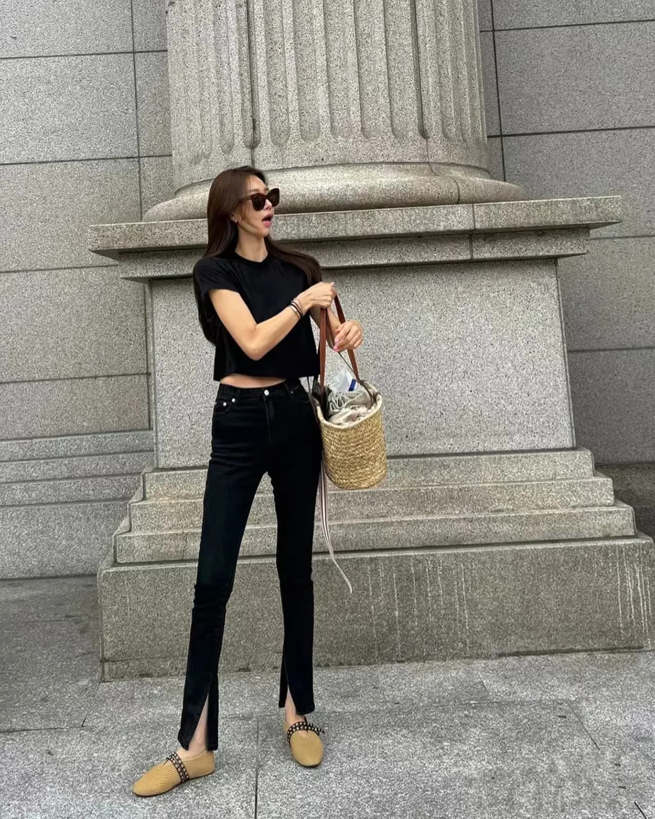 2026 Summer Mary Jane Flat Round-Toe Leather Loafers Women's Genuine Leather French Ballet Flats
