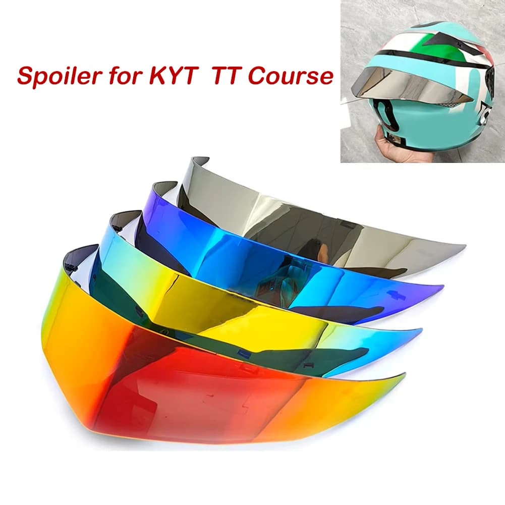 Motorcycle Helmet Spoiler Large Rear Wing for KYT TTC TT Course Series Aerodynamic Attachment Modification Racing Tail Extension