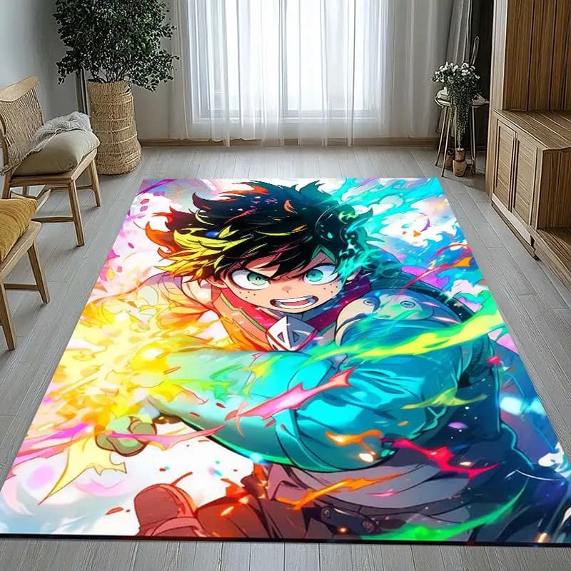 My Hero Academia Anime Cartoon Living Room Non-Slip Area Rug Soft Carpet for Bedroom Kids Playroom Sofa,Home Decor Doormat Gift