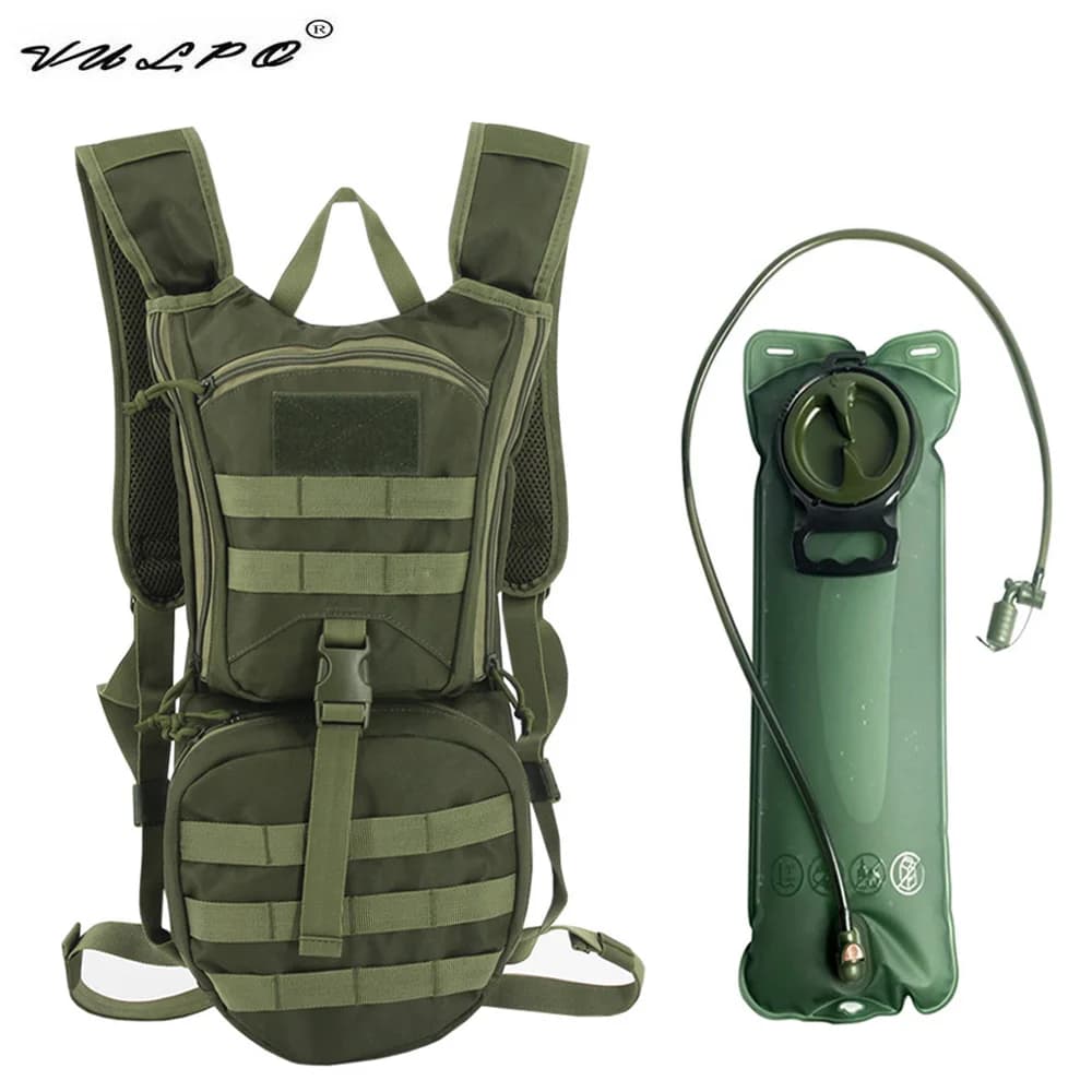 VULPO Outdoor Hydration Backpack Tactical Assault Outdoor Hiking Hunting Climbing Riding Bag Cycling Backpack Water Bag