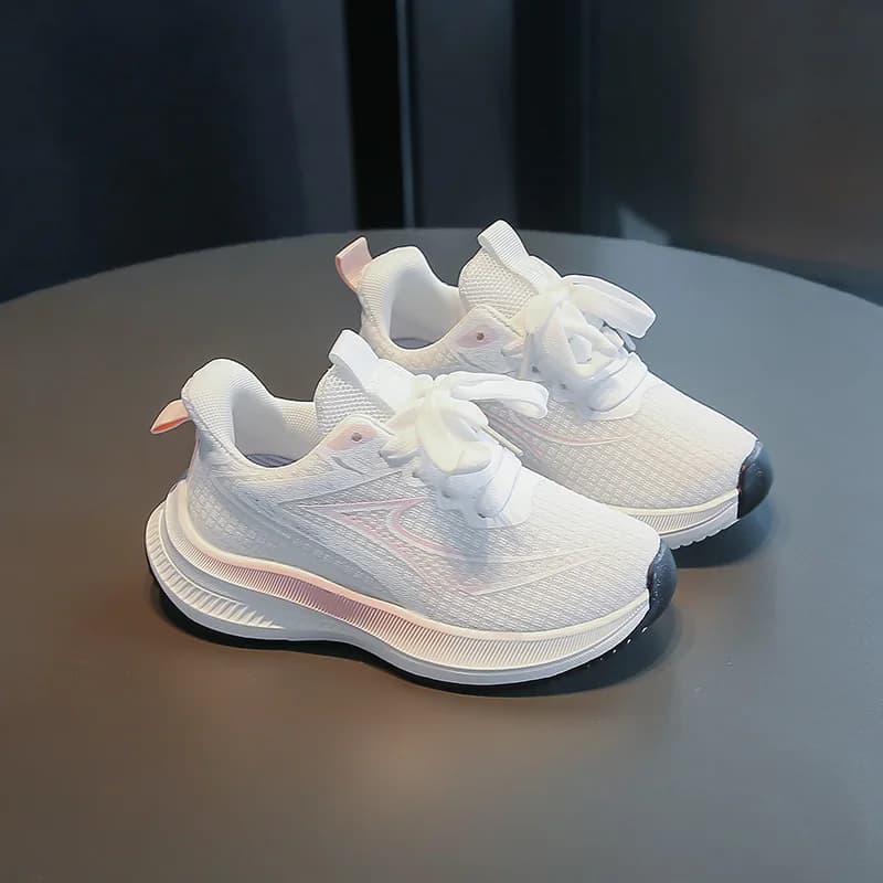 Scarpe da Corsa per Bambini con Suola Ammortizzante, Traspiranti con Canali d'Aria per Ridurre la Pressione sul Piede, Ideali per Camminare e Giocare