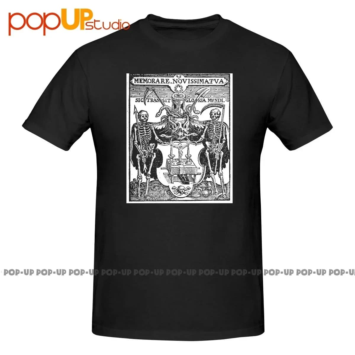Memento Mori Danse Macabre Dance Of Death Occult Skull Gothic Remember Shirt T-shirt Tee Unisex Premium