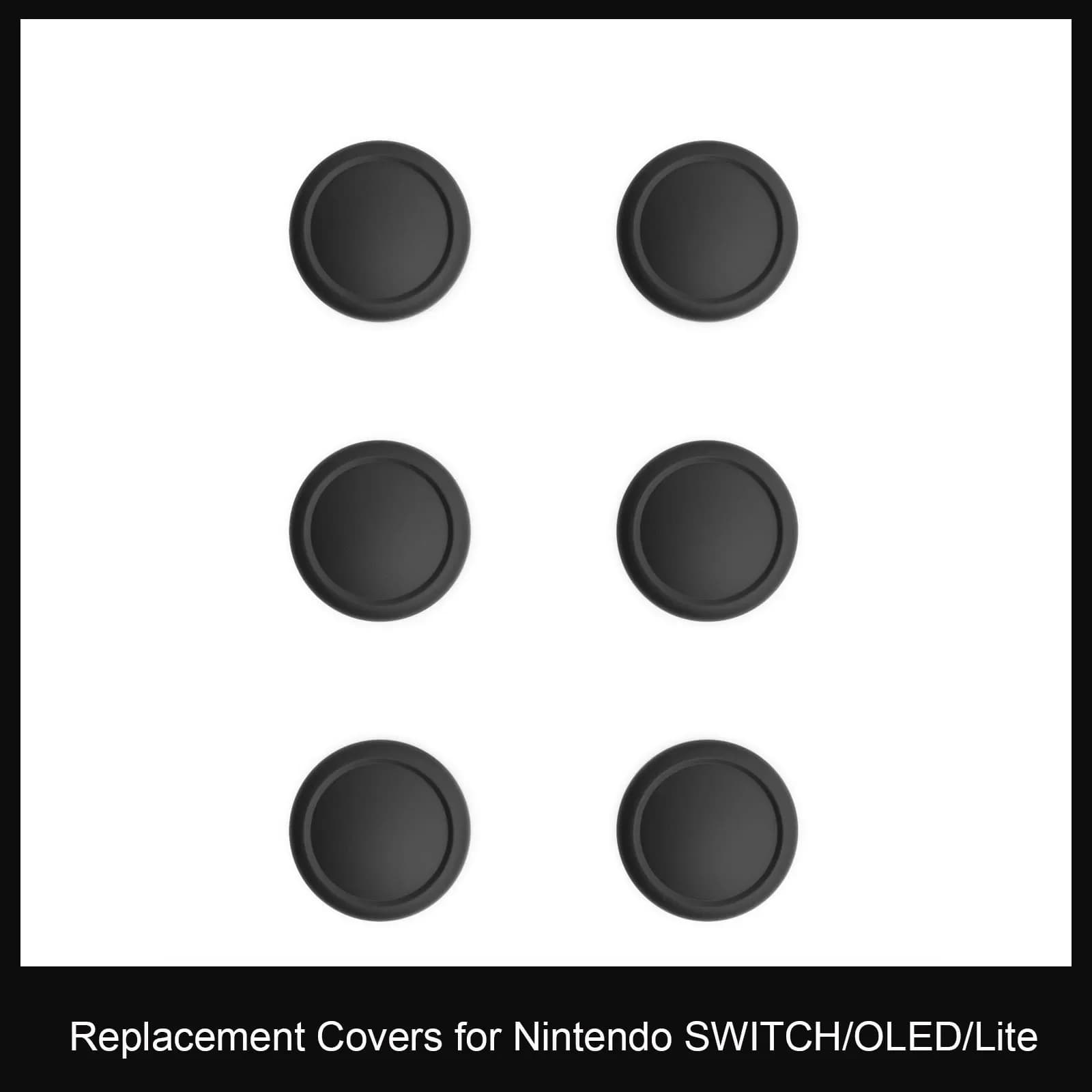 Skull & Co. JoyCon Copri joystick di ricambio Parti di riparazione per Nintendo Switch e Switch Controller Joy-Con OLED (6 PZ/PACCO)