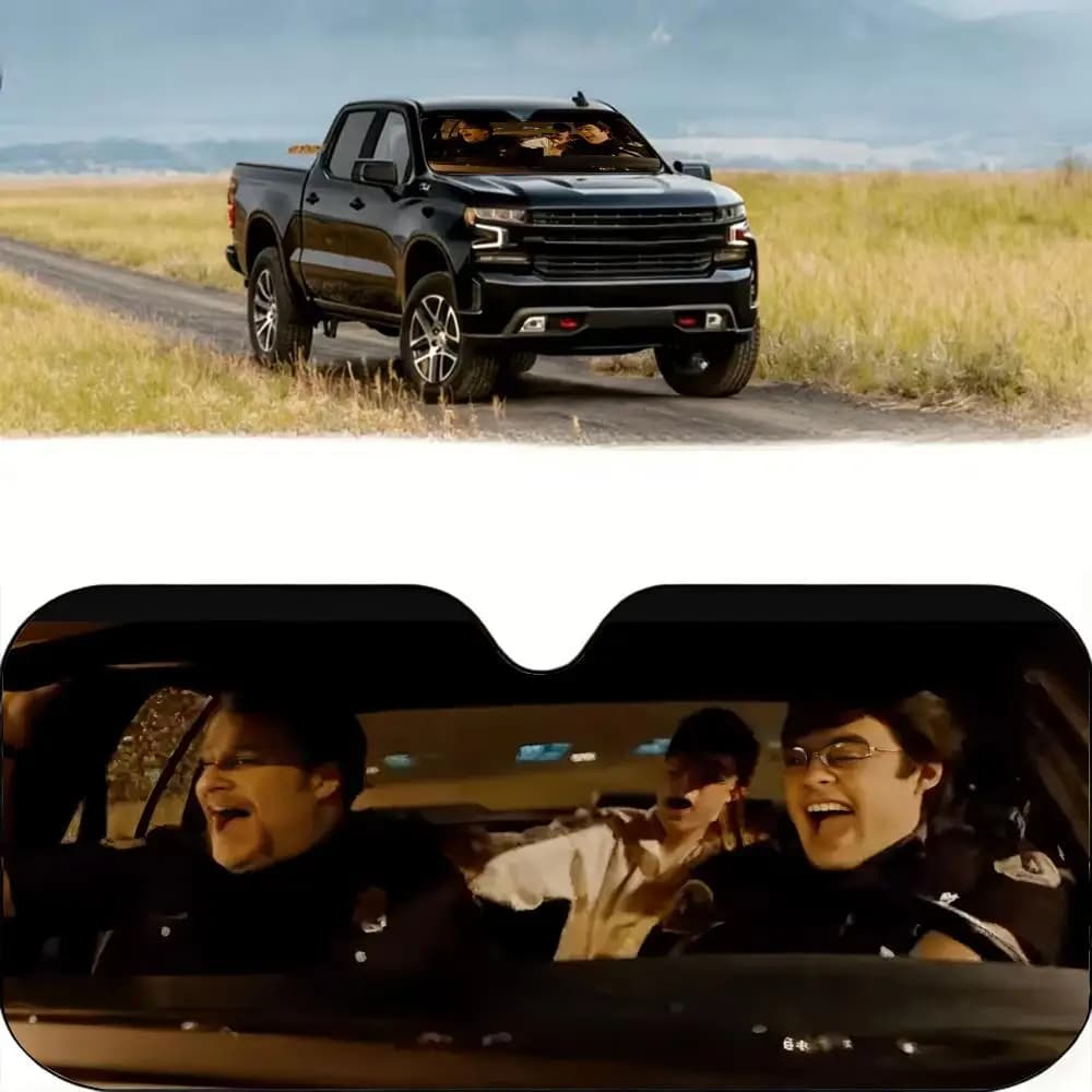 Parasole per Auto I Love Superbad, Riutilizzabile in Alluminio, Protezione UV, Isolamento Termico a Tre Strati, Parasole per Parabrezza