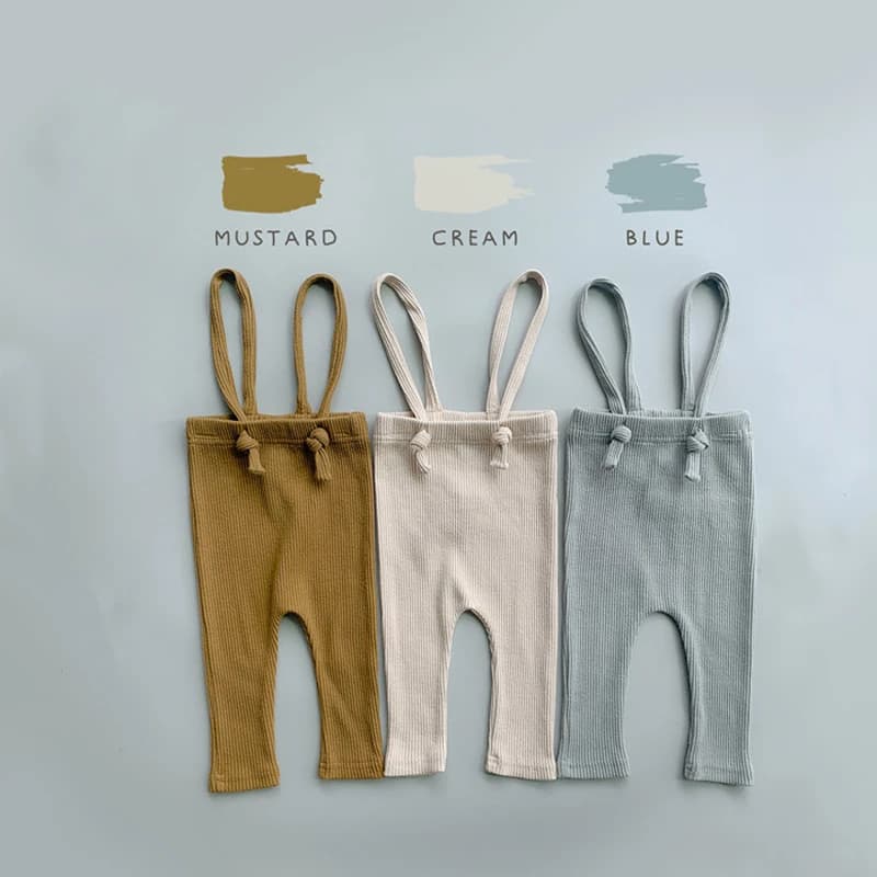 Nuovi pantaloni autunnali in cotone con cinghie inferiori elastiche per neonati e ragazze Cinghie da trasporto Tuta semplice tinta unita lunga