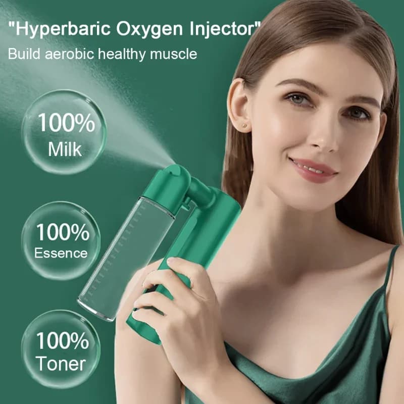 Nuovo strumento per iniezione di ossigeno da 80 ml Spray per il rifornimento d'acqua Umidificatore spray freddo per il viso tenuto in mano per uso domestico Bellezza Salute