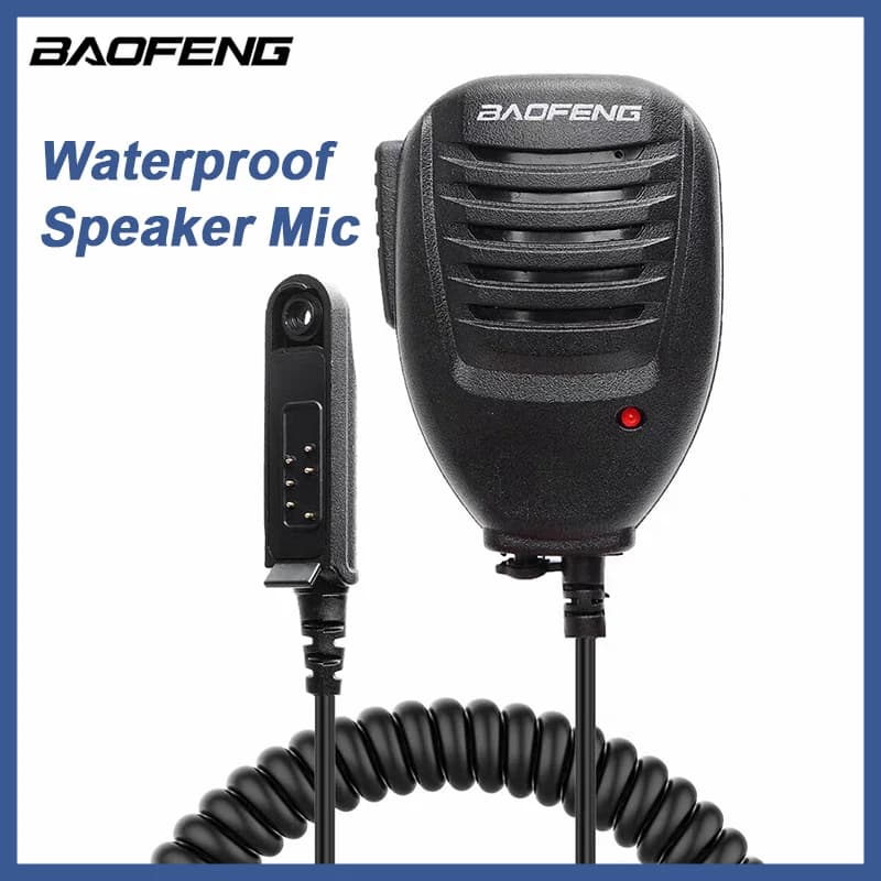 Microfono Altoparlante PTT Impermeabile Portatile Baofeng UV-9R Plus per Radio Ricetrasmittente UV9R BF-A58 BF-9700 UV-XR GT-3WP