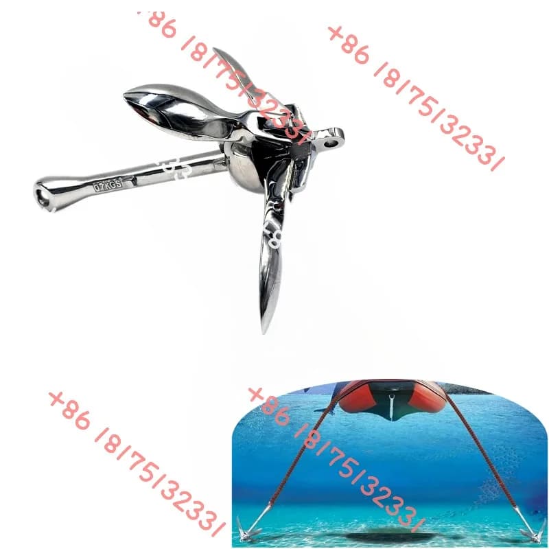 Kit hardware di ancoraggio per accessori per kayak marino con grappolo pieghevole lucidato a specchio in acciaio inossidabile 316