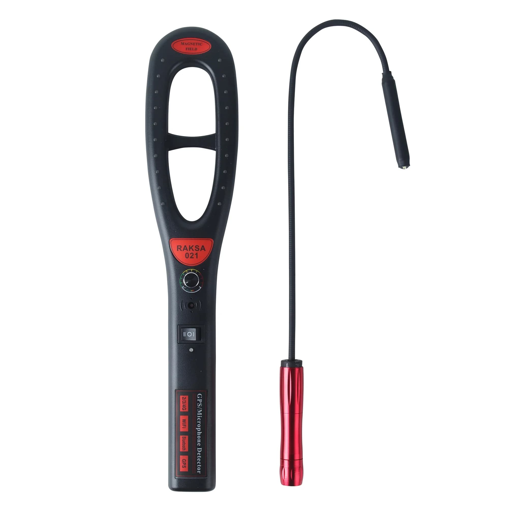 Rilevatore di telecamere spia portatile Scanner di sicurezza Rilevatore di segnale GPS per auto wireless Gadget spia Rilevamento di segnale RF wireless e magnete