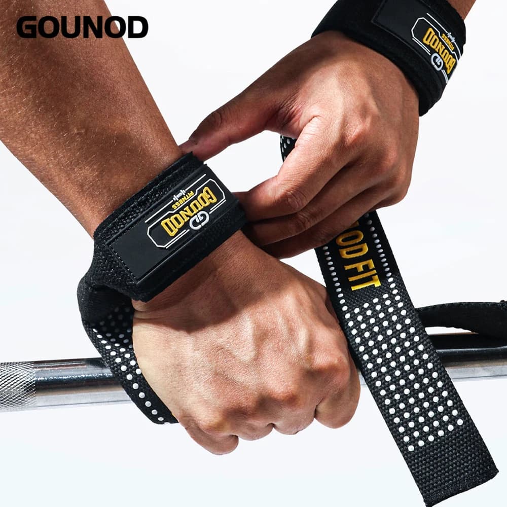 1PC/2PC GOUNOD Sport Booster Grip Belt Fitness Pull-up Bar Pull-up Silicone Wear Resistant Silicone Deadlift Belt