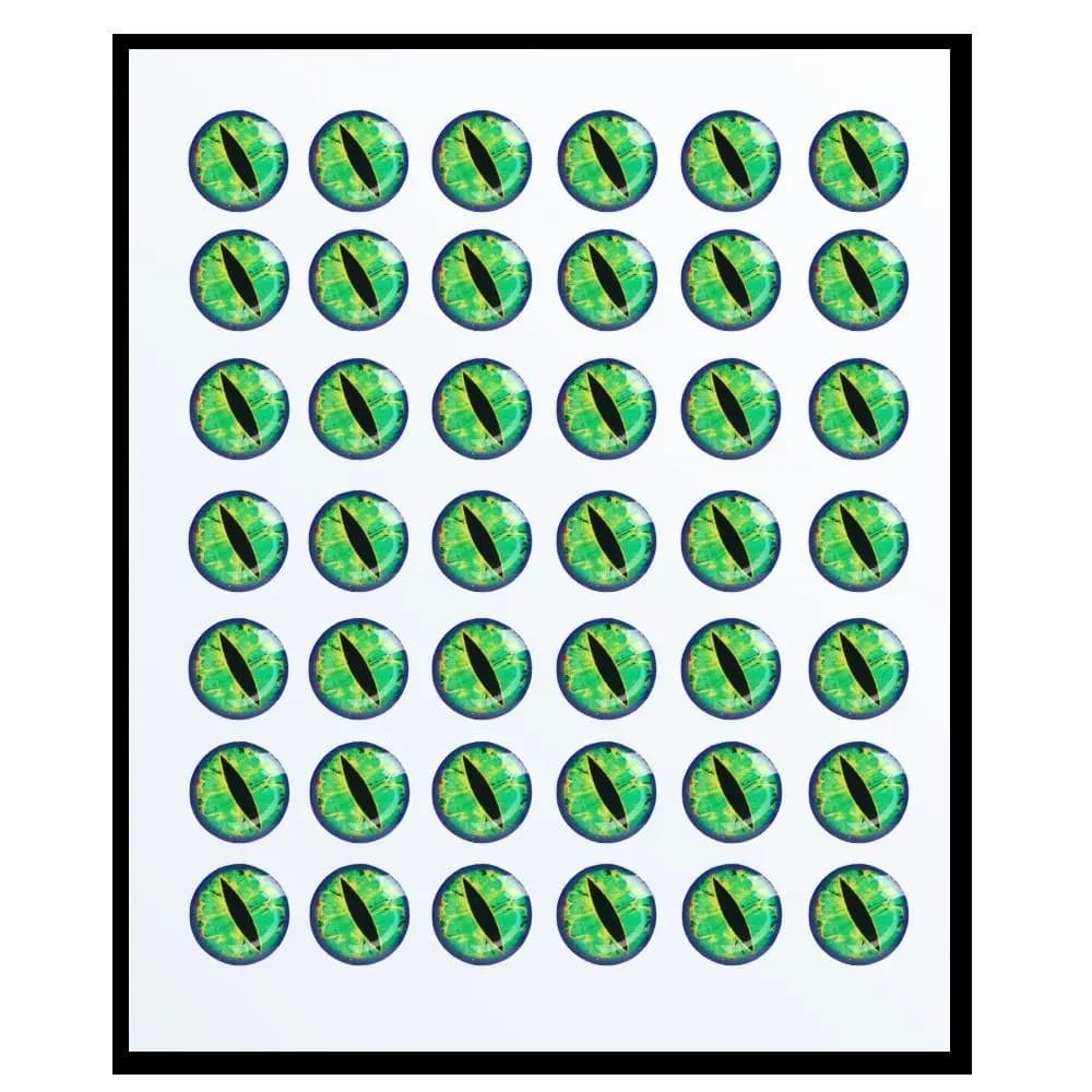 50 Pezzi Occhi Olografici per Esche da Pesca 3mm/6mm/9mm/12mm Occhi di Pesce Finti 5D Materiale Fai-da-Te Occhi di Pesce Artificiali Adesivi